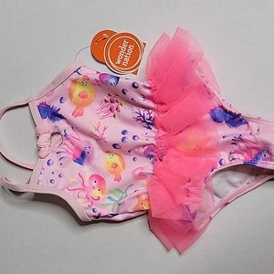 Baby one piece tutu swim suit